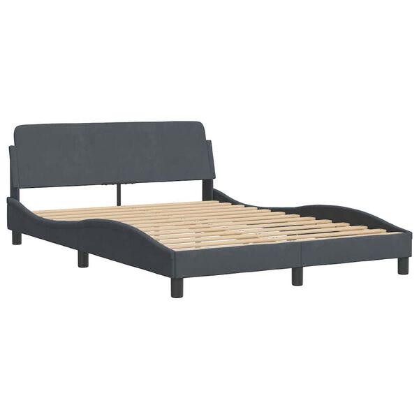 vidaXL Bed Frame Dark gray