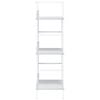 vidaXL Shelf Cabinet White Engineered wood, steel Medium Bookshelf