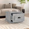 vidaXL Coffee Table Concrete Grey Engineered Wood 19.7x19.7x13.8 in