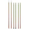 vidaXL Telescopic Tent Poles with Length of 66.9 - 100.4 " 2 pcs Galvanised Steel