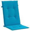 vidaXL Highback Chair Cushion Set of 2 Blue 100% polyester Large