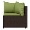 vidaXL Patio Lounge Set Set of 4 Brown