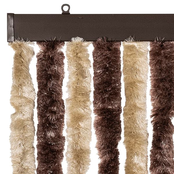 vidaXL Insect Curtain Beige and Light Brown 35.4x86.6" Chenille