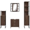 vidaXL Bathroom Cabinet Set Brown oak