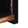 vidaXL TV Cabinet Black and Brown Solid reclaimed wood, iron Medium