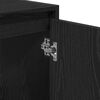 vidaXL Bathroom Cabinet Black Oak 60 x 33 x 61 cm Engineered Wood