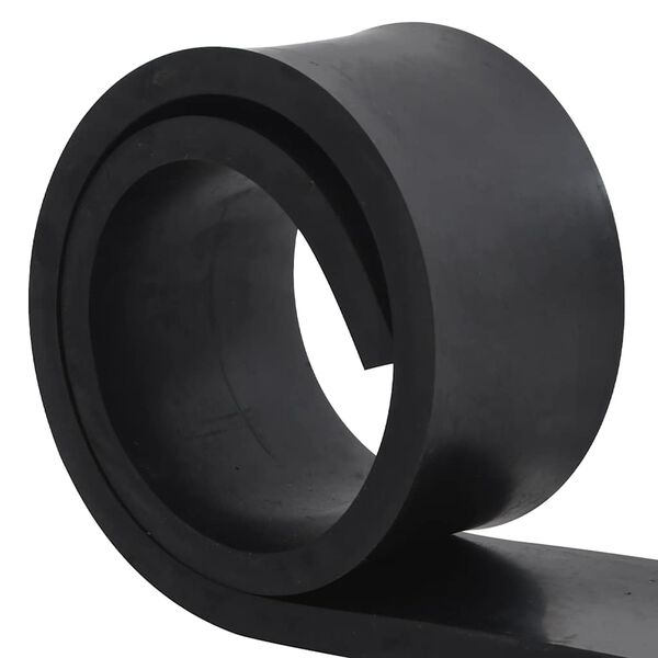 vidaXL Rubber Edge For Snow Plow Black Styrene-butadiene rubber Medium