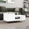 vidaXL Coffee Table White Engineered wood, metal Medium Coffee Table