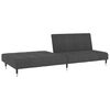 vidaXL Sofa Bed Dark Grey Velvet (100% polyester), wood, metal 2-seater
