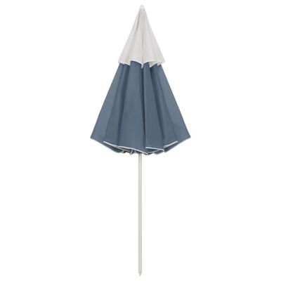 vidaXL Beach Umbrella Blue 118.1"
