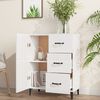 vidaXL Sideboard High gloss white Engineered wood Medium Sideboard