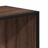 vidaXL Bookcase Brown Oak Engineered Wood and Metal Medium Bookcase