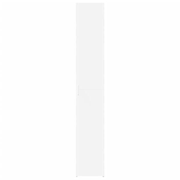 vidaXL Highboard White 11.8"x16.7"x72.8" Engineered Wood