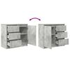 vidaXL Sideboard Concrete Grey Engineered Wood Medium Storage