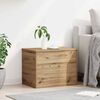 vidaXL Storage Box with Storage Artisan oak 23.62 x 16.54 x 18.11 in