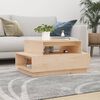 vidaXL Coffee Table Natural Pine Solid Pine Wood Medium Coffee Table