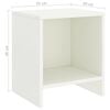 vidaXL Bedside Cabinet White Solid Pine Wood Standard Bedside Cabinet