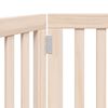 vidaXL Dog Gate Set of 2 Natural wood Poplar wood 63 in total length
