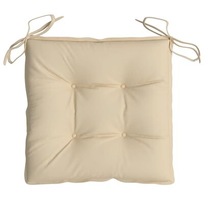 vidaXL Chair Cushions 6 pcs Beige 19.7"x19.7"x2.8" Oxford Fabric