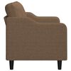 vidaXL 2-seater Sofa Brown Polyester, Metal, Textilene 2-Seater Sofa