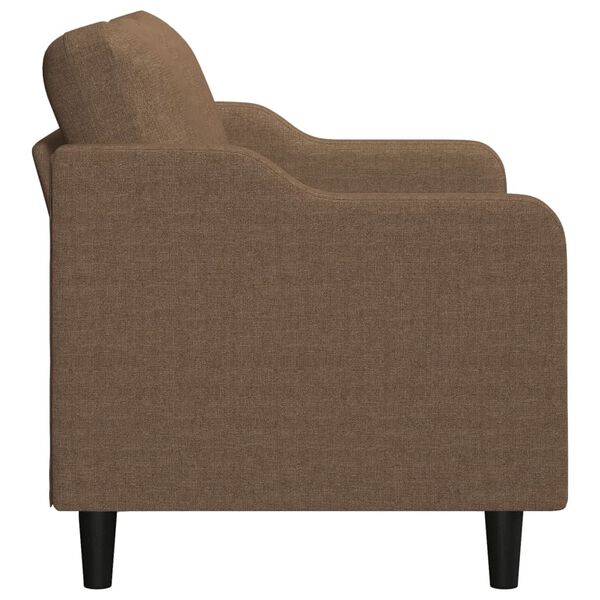 vidaXL 2-seater Sofa Brown Polyester, Metal, Textilene 2-Seater Sofa