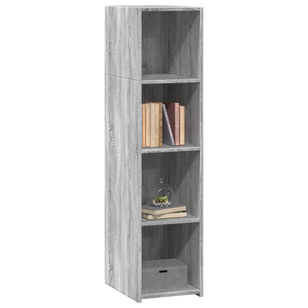 vidaXL Highboard Gray Sonoma Engineered Wood Standard Highboard
