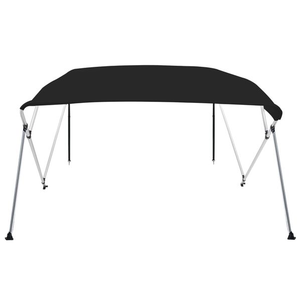 vidaXL 4-bow Bimini Top Black 95.7x77.2x53.9"
