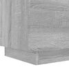 vidaXL Bedside Cabinet Set of 2 Grey Sonoma Engineered Wood Medium
