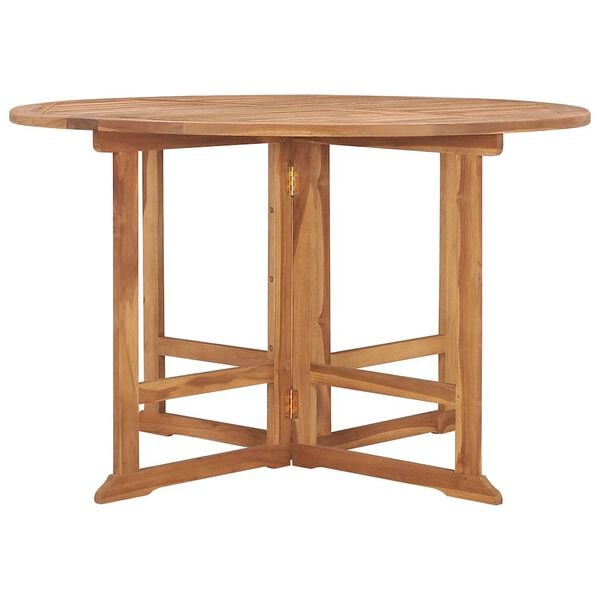 vidaXL Outdoor Dining Set Teak Solid teak wood Medium Foldable