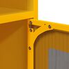 vidaXL Bedside Cabinet Mustard Yellow Cold-rolled steel Medium Storage