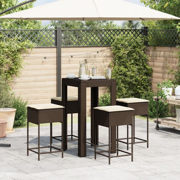 vidaXL Garden Bar Set Brown