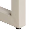 vidaXL Console Table Natural wood grain and white Solid mango wood and steel