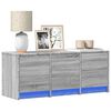 vidaXL TV Cabinet Grey Sonoma Engineered wood 38.2 x 13.4 x 15.7 in