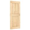 vidaXL Sliding Door with Hardware Set 33.5x82.7" Solid Wood Pine