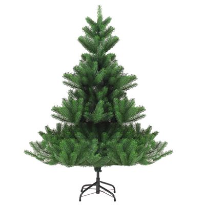 vidaXL Nordmann Fir Artificial Christmas Tree with LEDs Green 59.1"