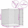 vidaXL Dog Cage 78.7" x 78.7" x 78.7" Steel