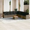 vidaXL Garden Sofa Set Grey