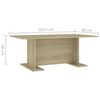 vidaXL Coffee Table Sonoma Oak Engineered Wood Medium Modern