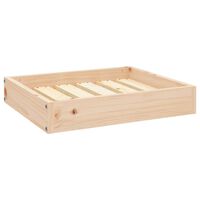 vidaXL Dog Bed 20.3"x17.3"x3.5" Solid Wood Pine