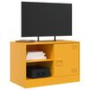 vidaXL TV Cabinet Mustard Yellow Cold-rolled steel Medium TV Cabinet