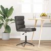 vidaXL Dining Chair Black Faux leather, plywood, metal Standard