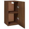 vidaXL TV Cabinet Set of 2 Brown Oak Engineered Wood Medium TV Cabinet