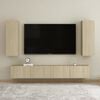 vidaXL TV Cabinet Sonoma oak Engineered wood Wall mounting TV Cabinet