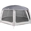 vidaXL Pool Tent with Removable Fly & Mesh Walls Grey 271.7x271.7"