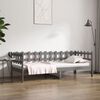 vidaXL Day Bed Grey Solid pine wood Twin