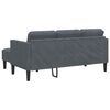 vidaXL Sofa Set Dark Grey 68.11 x 51.57 x 26.38 in Polyester