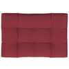 vidaXL Pallet Cushion Wine Red 47.2"x31.5"x4.7" Fabric
