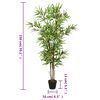 vidaXL Artificial Bamboo Tree Green Bamboo, Textile fiber, Plastic 59.1 in