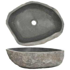 vidaXL Basin River Stone Oval (17.7"-20.9")x(13.4"-16.1")