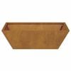 vidaXL Garden Planter 5 pcs Rusty 19.69 x 19.69 x 5.91 in